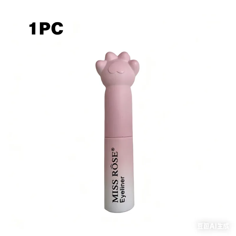 Pink Cat Paw Μαύρο υγρό στυλό ματιών με γρήγορο στέγνωμα Μακιγιάζ με ανθεκτικότητα στη μουτζούρα που κρατά Premium Eye Liner Στυλό ματιών Καλλυντικά — image 9