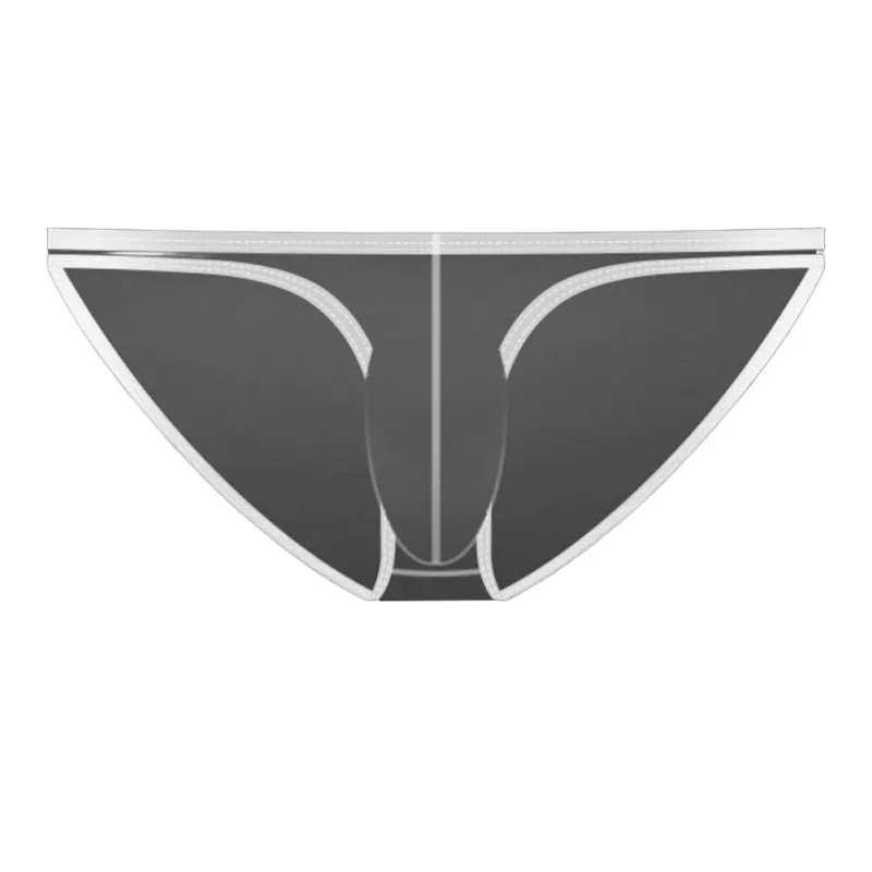 1PC Summer New Underwear Men's Ice Silk Briefs Ultra-thin Transparent Breathable Sexy Comfortable Low Waist Underpants For Men 3256809692642600 — image 5