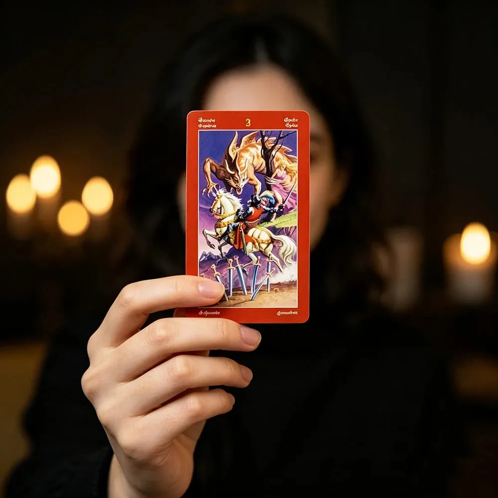 Dragons Tarot Cards 78 Tarot Deck Mythical Dragon Art Divination Επιτραπέζιο παιχνίδι Πνευματικές κάρτες καθοδήγησης για συλλέκτες Ταρώ — image 5