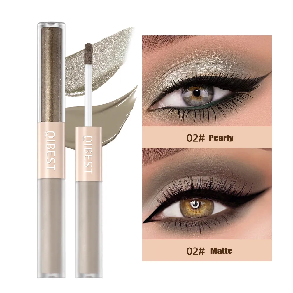 2 σε 1 Stick Pearly Matte Eyeshadow Cream Smooth Nude Eye Makeup Liquid Contour Shadow Stick Αδιάβροχο Shimmer High Light Pen — image 6
