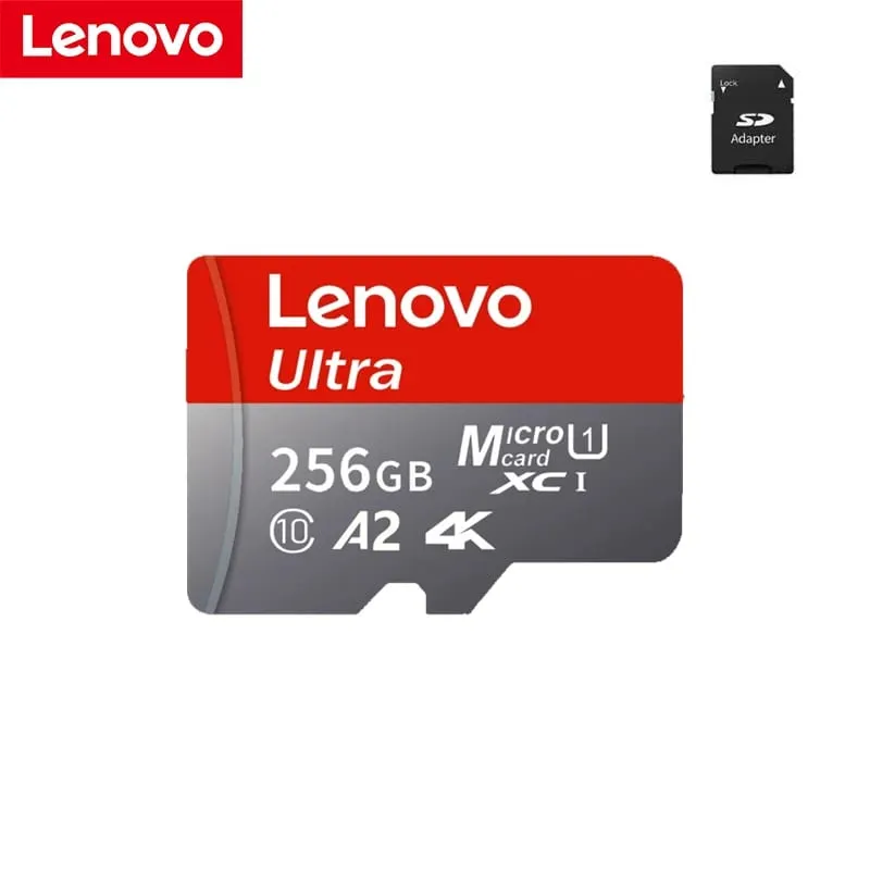 Lenovo High Speed Micro SD Memory Card 512GB 4K Full HD Video Compatible with Phone GoPro Action Camera 64GB 128GB 256GB