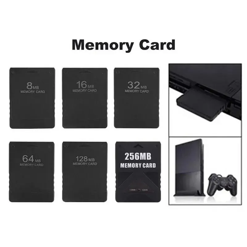 Κάρτα μνήμης 8M/16M/32M/64M/128M/256M για PS 2 Extended Card Save Game Data Stick Module για PS2 Console