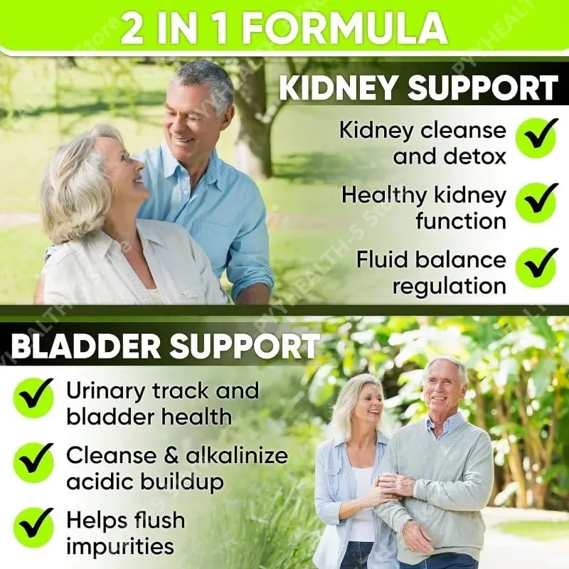 Kidney Cleanse Detox Capsules ουροδόχου κύστης Υποστήριξη ούρων με Chanca Piedra Cranberry Juniper Berries Vegetable Capsule 60 Counts — image 2