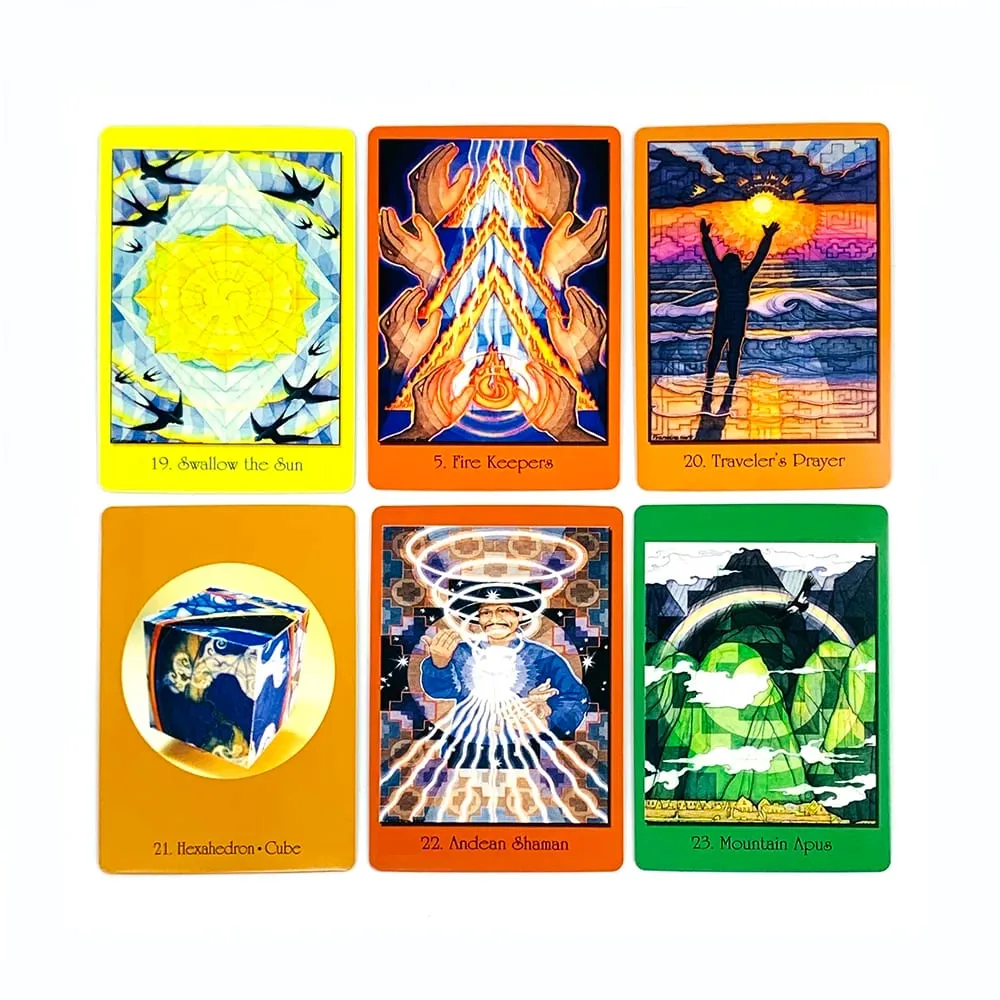 New Sacred Geometry Cards For The Visionary Path A 64 Pcs Oracle Cards Integrating Math Science and Spirituality Party Game