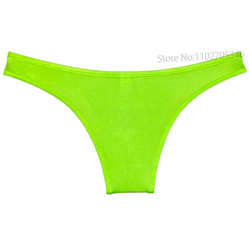 Silky Smooth Bikini Briefs Men's Enhance Pouch Micro Underwear Slip Sexy Beach Briefs Breathable Sissy Panties Pool — image 25
