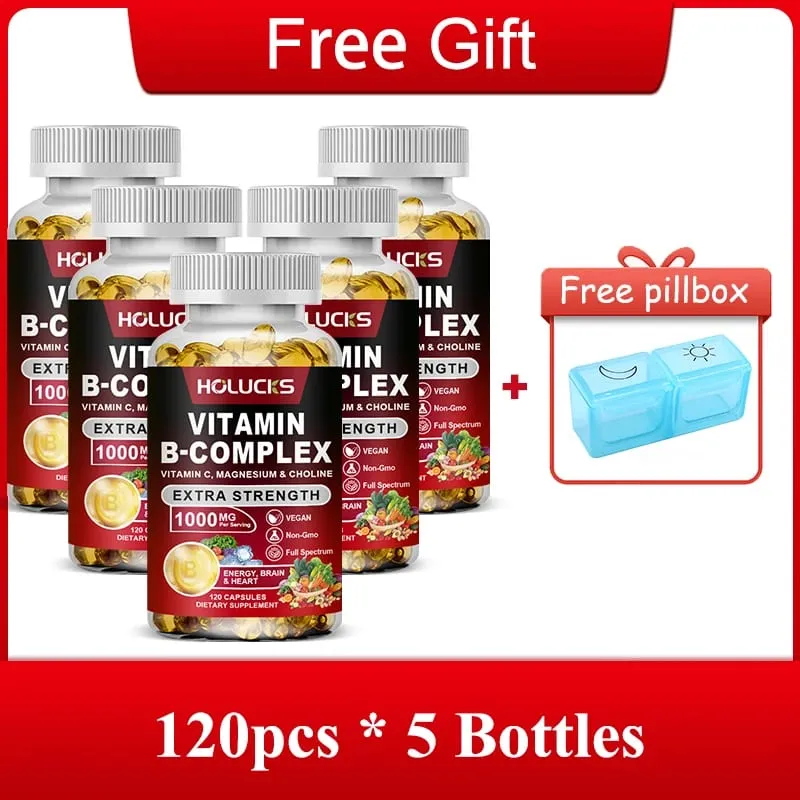 Οι κάψουλες Yimiduk Premium Vitamin B Complex με υποστήριξη βιοτίνης και φυλλικού οξέος προάγουν το υγιές δέρμα των μαλλιών και την ισορροπία των ορμονών που δεν είναι ΓΤΟ — image 8
