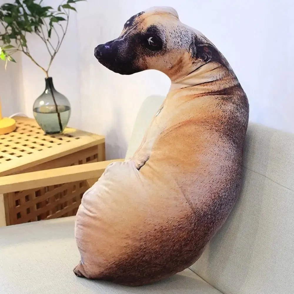 Cute 3D Lifelike Animal Throw Pillow Soft Plush Dog Pillow Creative Cushion Home — image 6