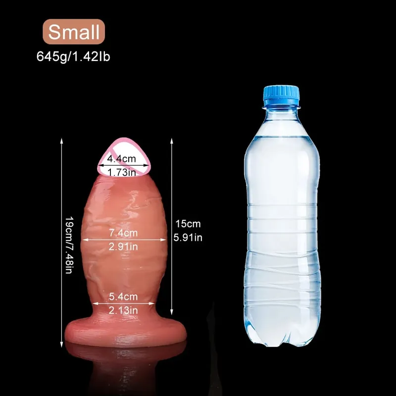 Thick Dildo For Anal Sex Toys 18+ Liquid Silicone Butt Plug Huge Anal Realistic Dildos Stout Plug Women Men Gay Masturbation — image 8