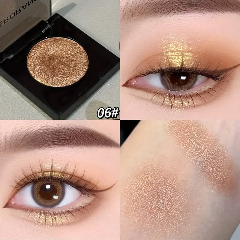 Herorange 16 Color Eyeshadow Palette Highlight Matte Shimmer Orange Brown Pink Champagne Waterproof Portable Festival Mak — image 18