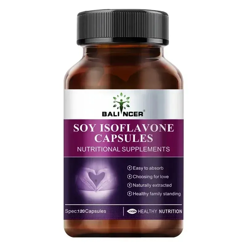 Soy Isoflavone Extract Capsules Physical Condition Maintenance Menopause Relief Mood Support Female Nutritional Supplement — image 8