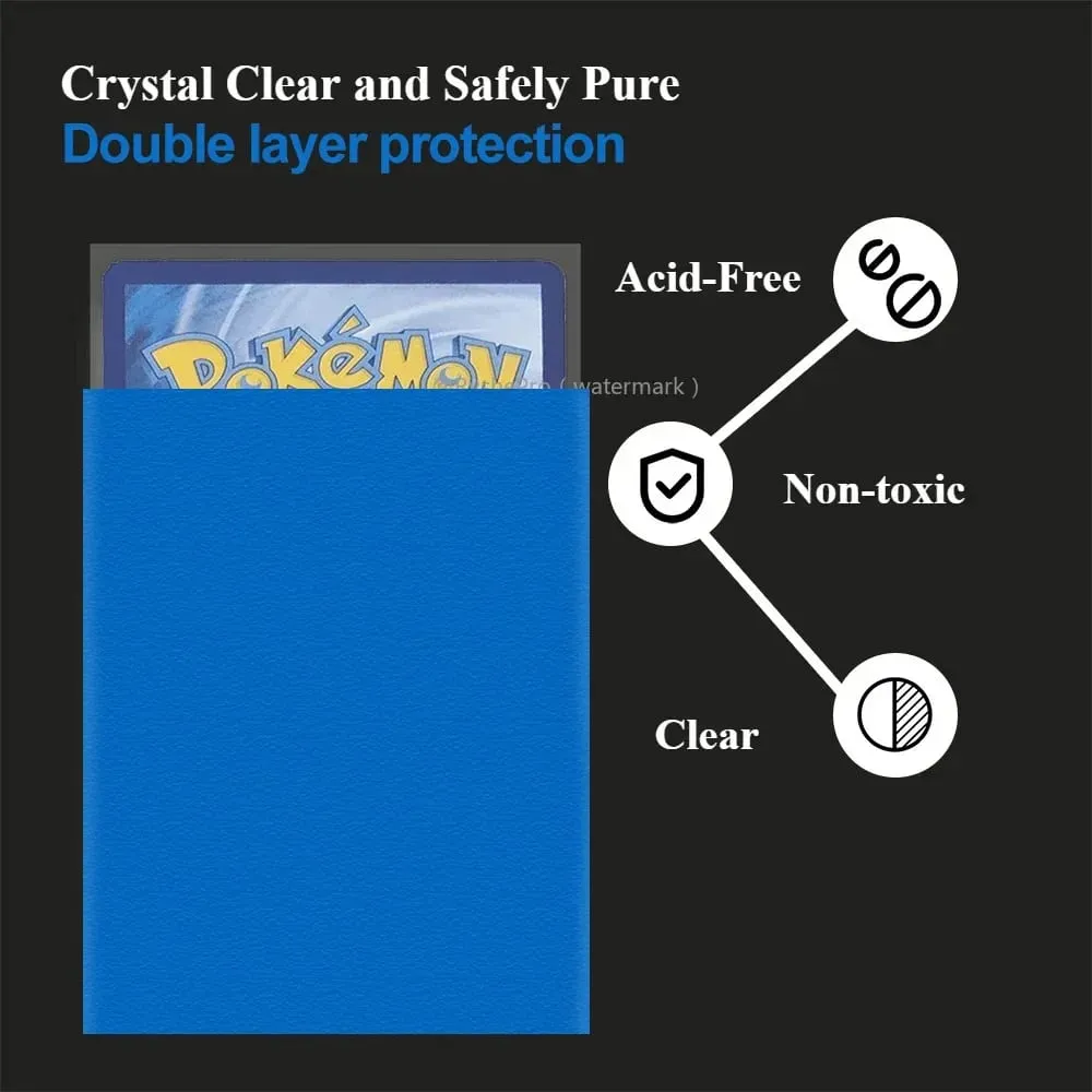 200PCS Card Sleeves Εμπορικές κάρτες Διπλής στρώσης Ματ μανίκια κάρτας τυπικού μεγέθους για Pokemon MTG Baseball Sport Card Game