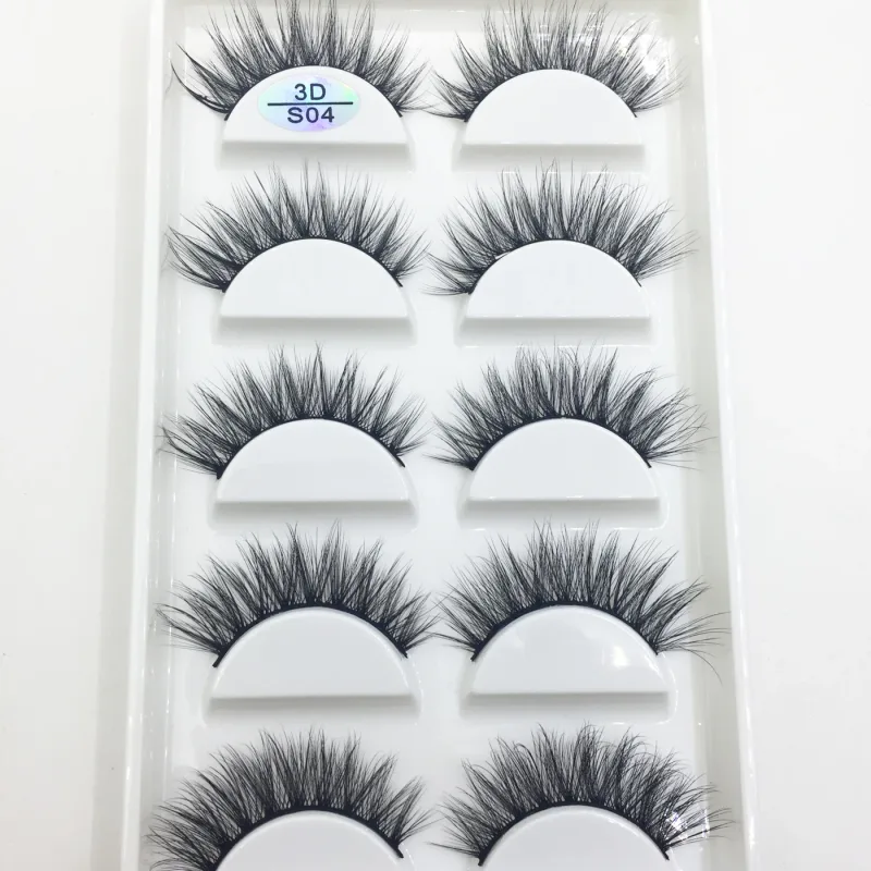 Natural 3D Mink False Eyelashes Soft Wispy Fluffy Eye Faux Lashes Make Up Eyelash Beauty Cat Cilios 5 Pairs 15 Styles — image 8