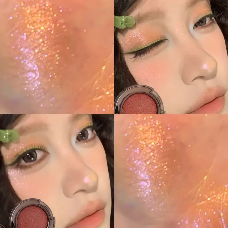 Metallic Glitter Black Blue Eyeshadow Purple Green Metallic Highlighter Eyeshadow Diamond Μακιγιάζ ματιών μακράς διαρκείας Γυναικεία καλλυντικά