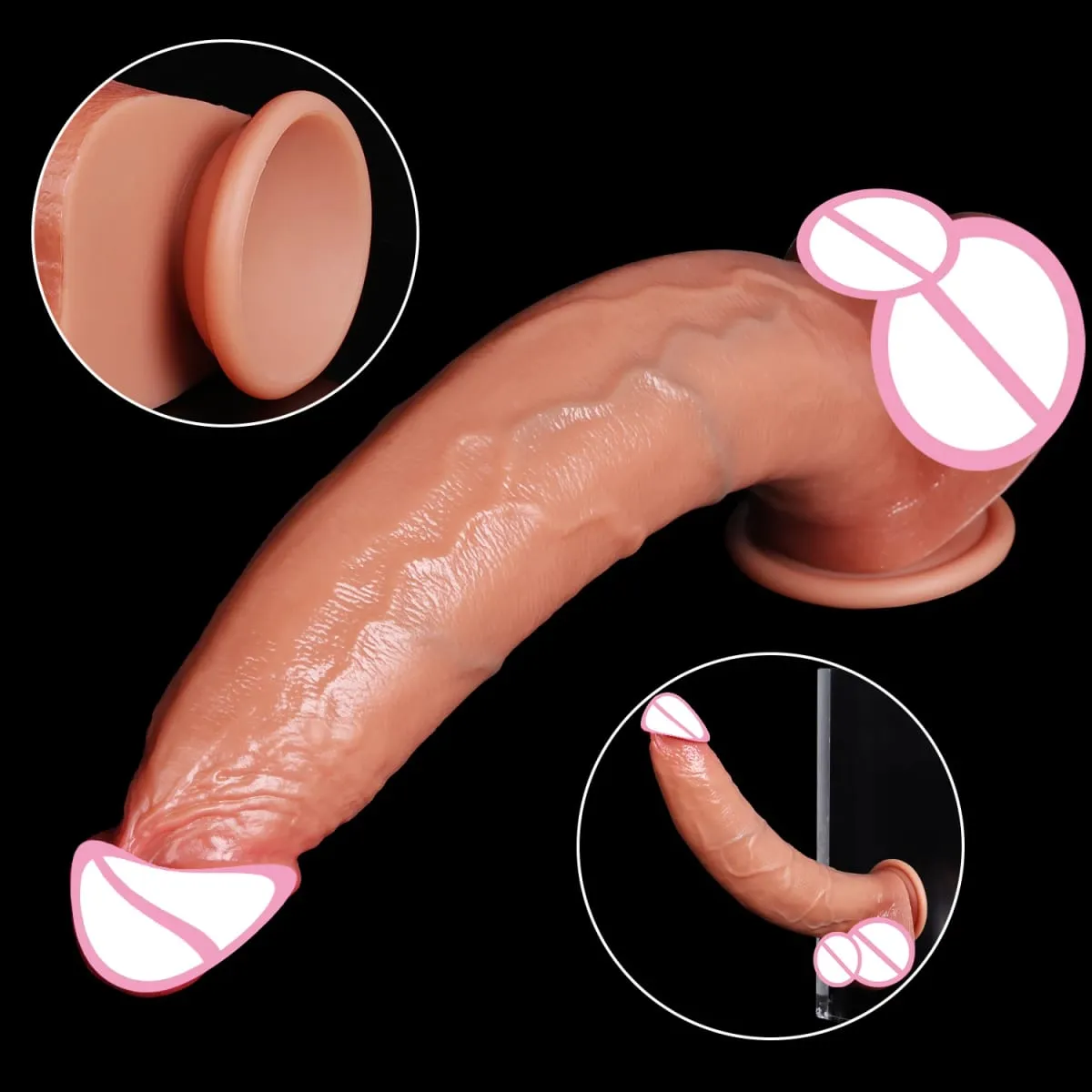 Super Long πέους Dildo Realistic Soft Dildos με βεντούζα Πρωκτικά παιχνίδια σεξ για ενήλικες για άνδρες Γυναίκες Αυνανιστής Τεράστιος ντίς φαλλού — image 6