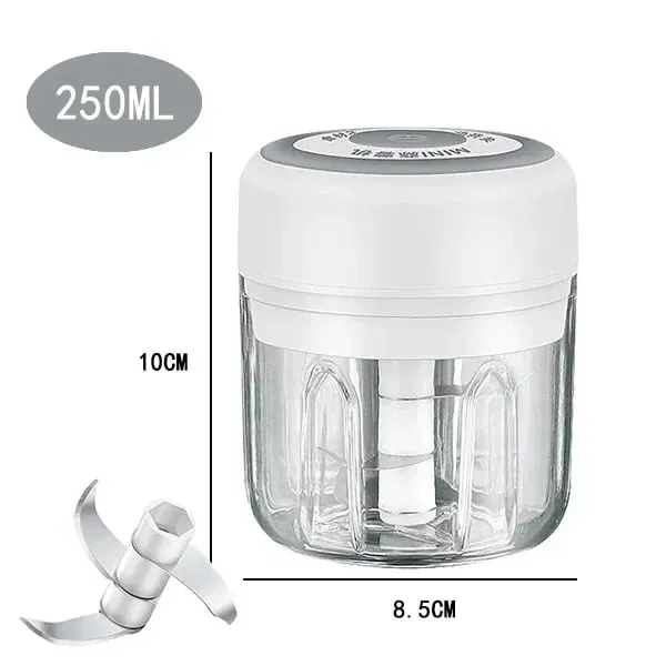 250/100ML Κιμάς σκόρδου USB Φόρτιση Ισχυρός μίνι ηλεκτρικός κόφτης σκόρδου Φορητός θραυστήρας σκόρδου Κουζίνας Κουζίνας Τροφίμων Unisex — image 14