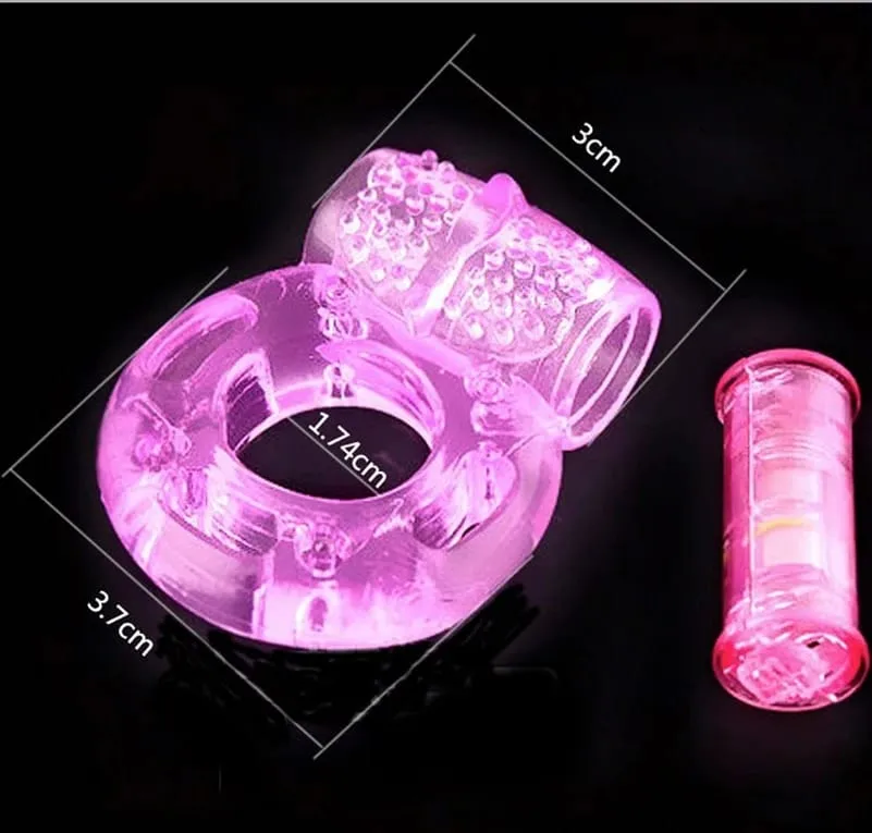 Finger Ring Vibrator Elastic Silicone Penis Vibrating Clitors Massager Cockring Toy Sex Toys Adult Products for men