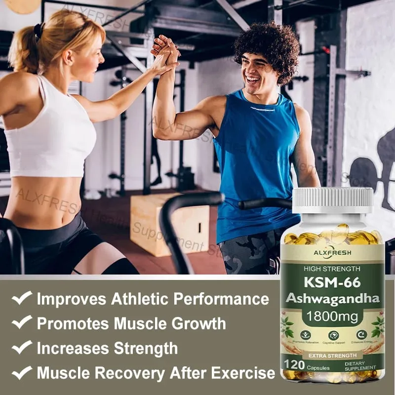 Ashwagandha Capsules for Stress Relief Focus Brain Energy Support Sleep Health Supplement — image 5