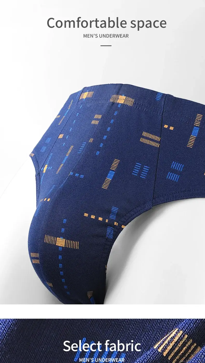 Men's pure cotton underwear men's sports boxers large size boxer shorts comfortable and breathable boys' underpants trendy — image 2