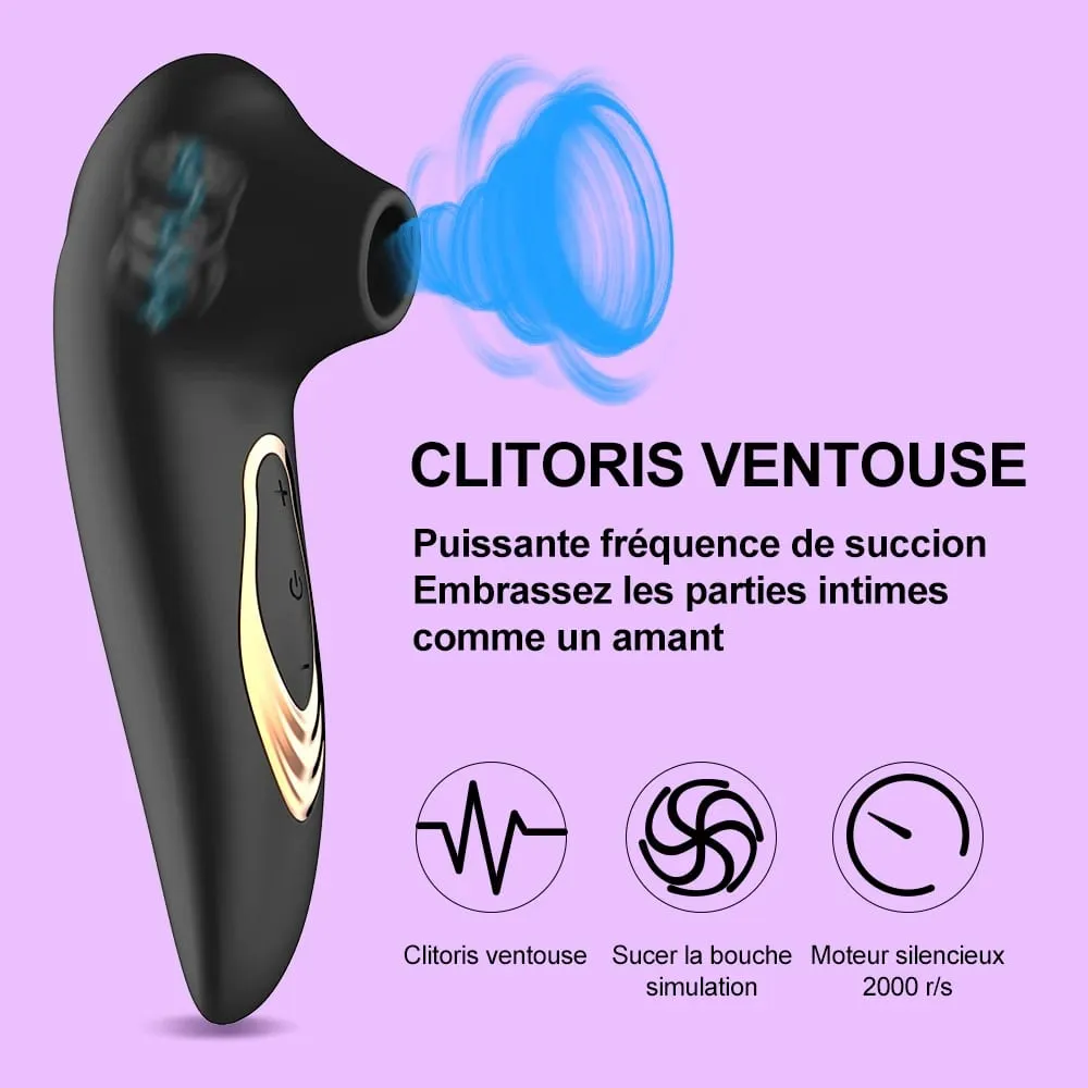 Clit Sucker Vibrator Vacuum Sucking Vibrating Clitoris Nipples Stimulator Θηλυκός αυνανιστής Είδη για ενήλικες Παιχνίδι σεξ για γυναίκες — image 2