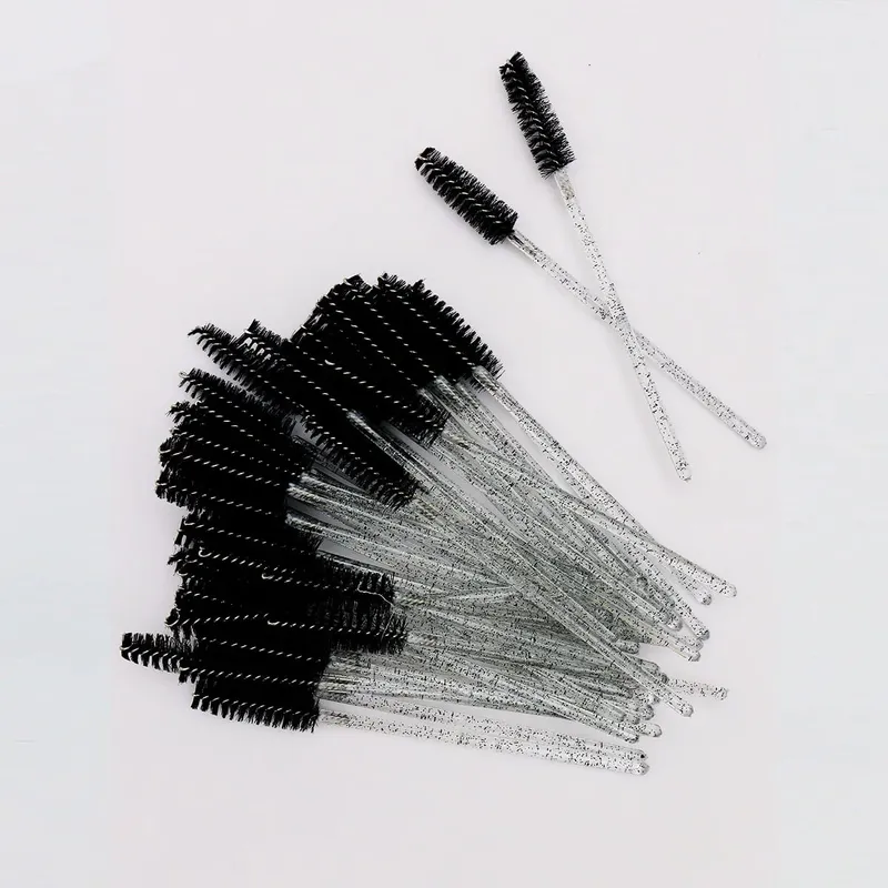 50 τμχ Crystal Eyelashes Brush Cob Αναλώσιμος βλεφαρίδες μιας χρήσης Extension Mascara Wands Makeup Professional Makeup Beauty Tool