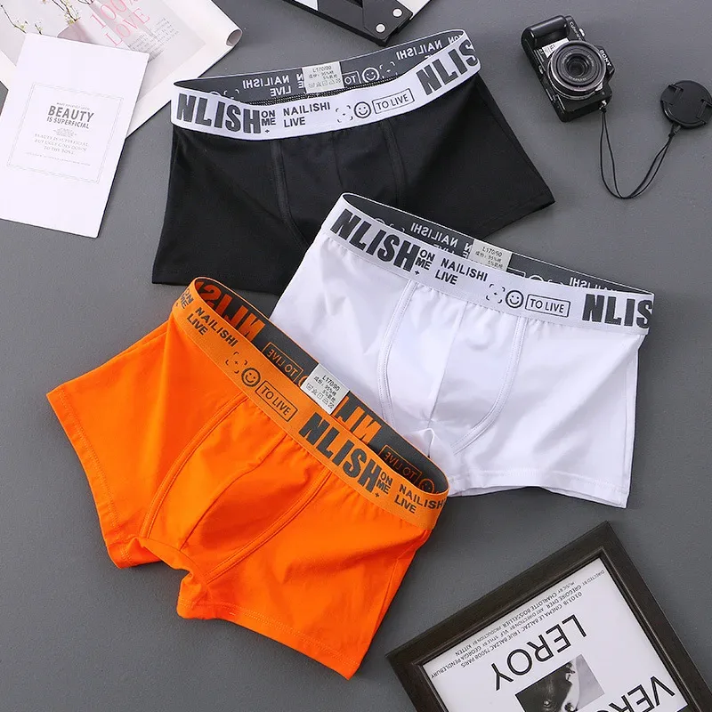 [Bloom the love] Marca Solid 1 pz/3 pz Boxer Uomo Intimo Cotone Boxershort Mens Boxer Uomo Cuecas Masculina Taglia M-3XL nl-112