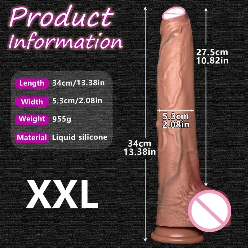 Consolador grande realista de 5 tamaños, ventosa de silicona, pene enorme, masturbación para parejas, pene suave, mujer, hombre, juguete sexual Anal para adultos — image 15