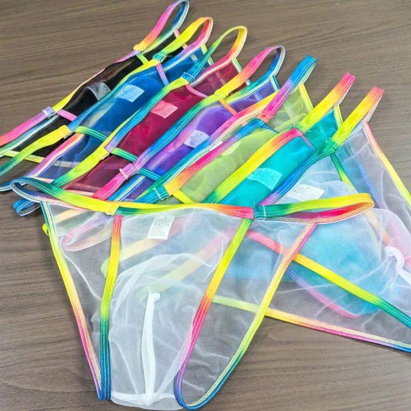 1pc Men Sexy Sheer Briefs Ultra Thin See Through Underwear Low Rise U Convex Pouch Mesh Breathable Panties Clubwear — image 13