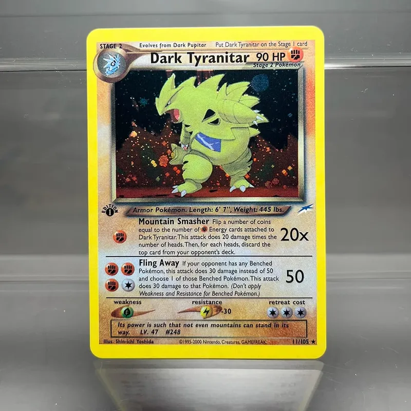 Neo Destiny Charizard PTCG Single Collection Card 1st Edition 1996 Tyranitar Gengar Card PKM Proxy Cards Toys Gifts — image 15
