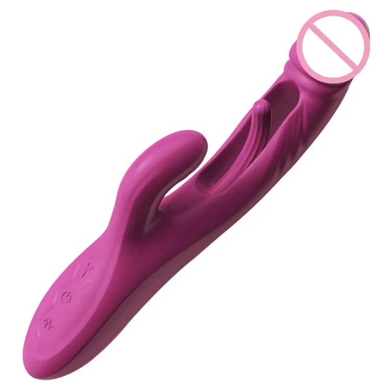Rabbit Vibrator 10 Vibration & 10 Flapping Modes Δονητής κόλπου G-Spot Clitoral Stimulator Θηλυκός αυνανιστής Γυναικεία σεξουαλικά παιχνίδια