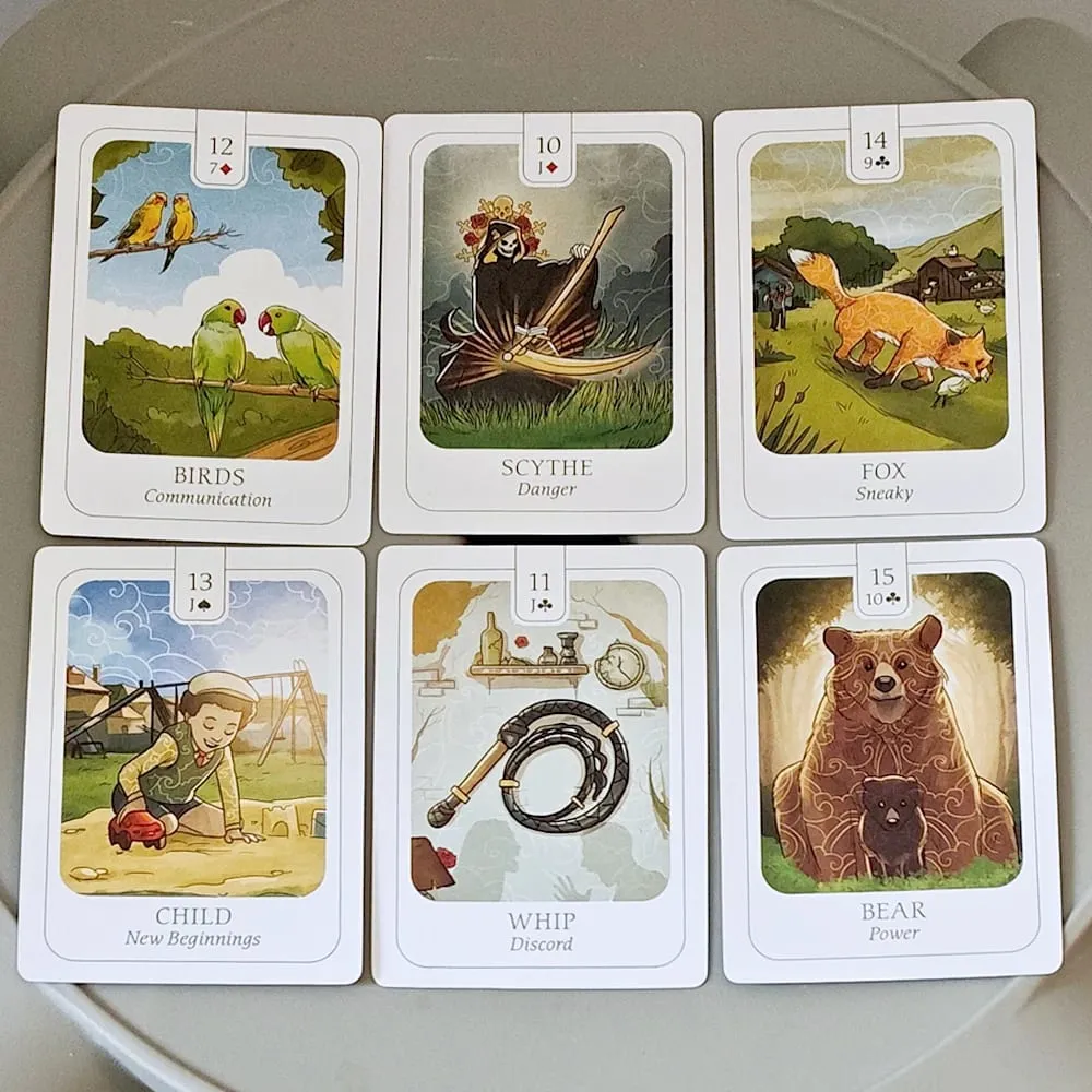 Simplicity Lenormand Deck 41 τμχ Όμορφες εικονογραφημένες κάρτες 9*6cm με ουσιαστικό συμβολισμό με κάρτες Yes No Ίσως — image 3