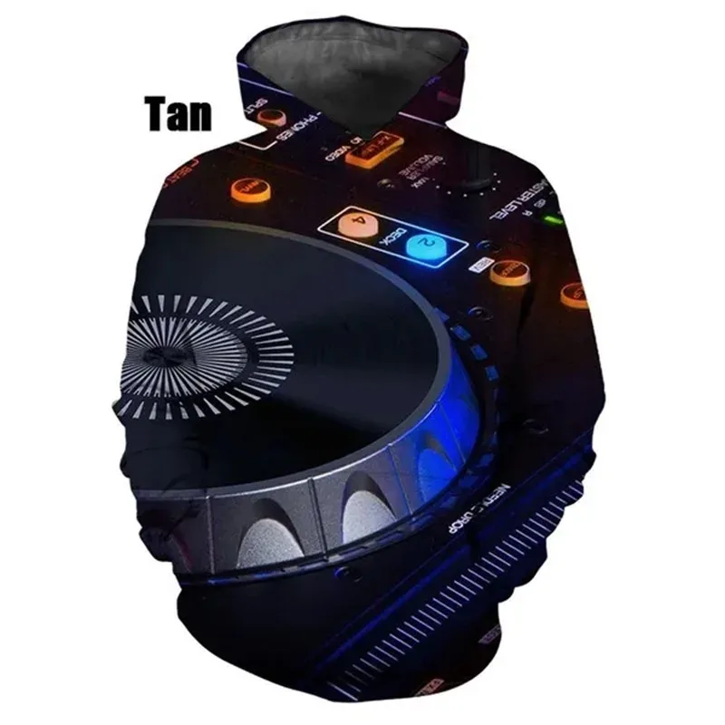 Bagong Fashion 3D Print DJ Pattern Hoodies Para sa Mga Kaswal na Pullover Sweatshirt Mga Tops ng Panlalaking Streetwear Oversized Hoodies Ropa Hombre — image 2