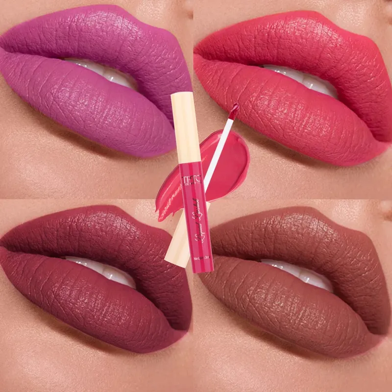 6 συσκευασιών ματ ματ κραγιόν lip glaze μακράς διαρκείας αντικολλητικό κύπελλο που δεν ξεθωριάζει βελούδινο lip gloss κραγιόν — image 5