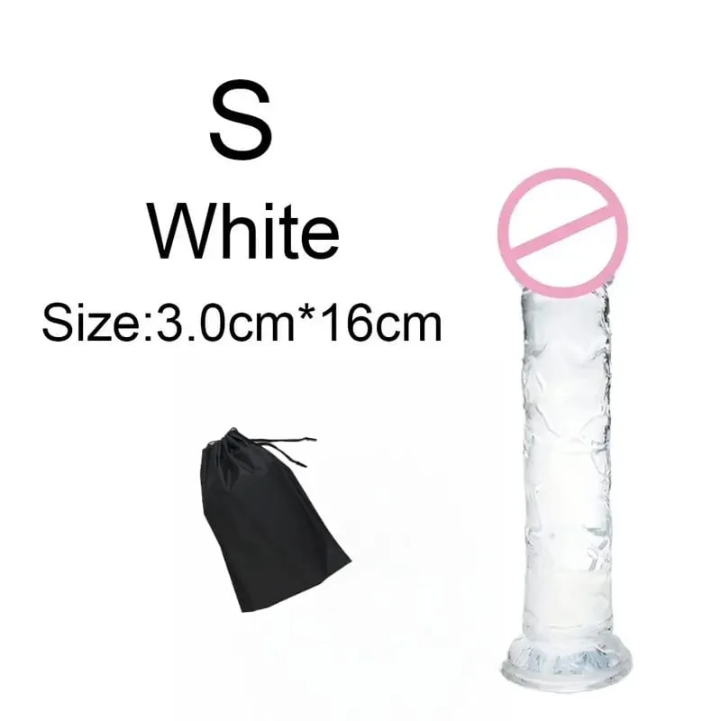 Σούπερ φθηνό 6 μεγεθών Ρεαλιστικό Soft Jelly Dildo Butt Prig βύσματα Παιχνίδι σεξ ενηλίκων για γυναίκες και άνδρες Κολπικός και πρωκτικός αυνανισμός — image 14