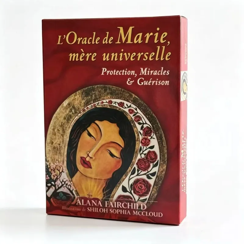 L'Oracle De Marie Mère Universelle Versão Francesa Milagres de Proteção e Guérison Oracle Deck 44 Jogos de Tabuleiro