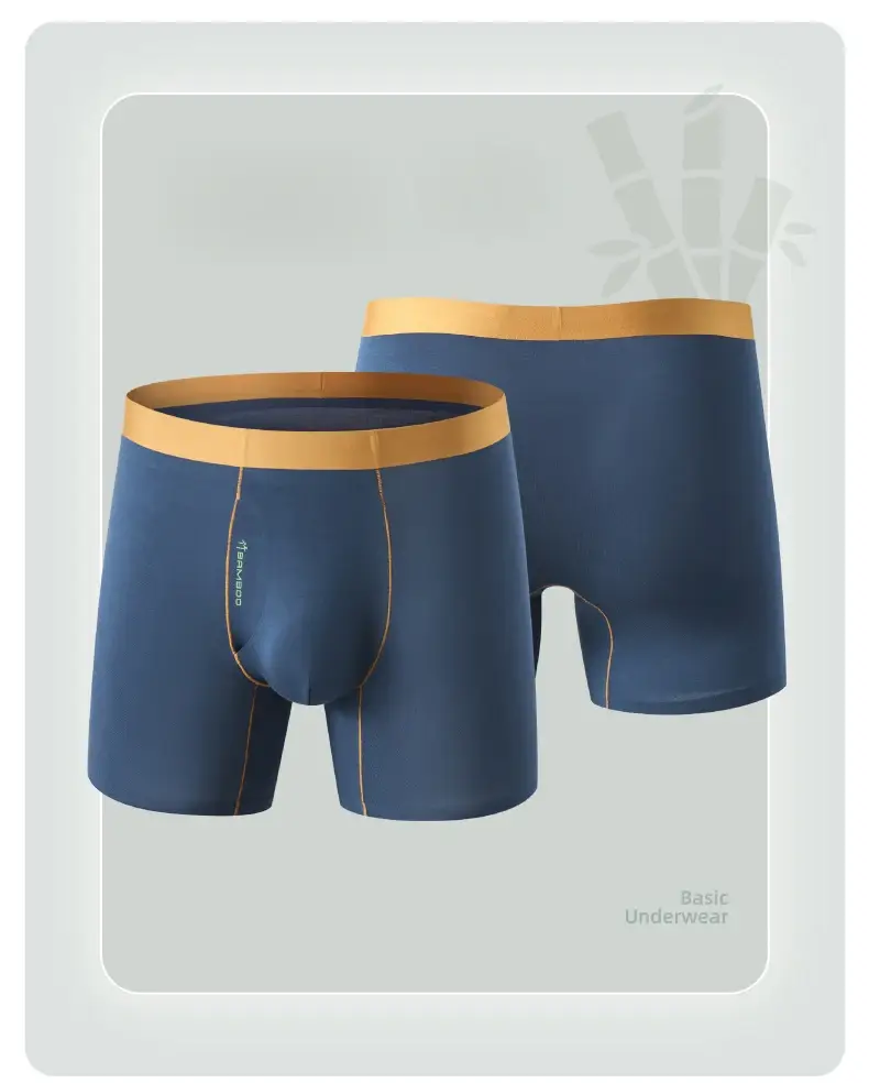 2pcs New Bamboo Fiber Man Underwear Lengthen Sport Men Boxers Regenerated Fibers Underpants L XL XXL 3XL 4XL Side Open Design — image 11