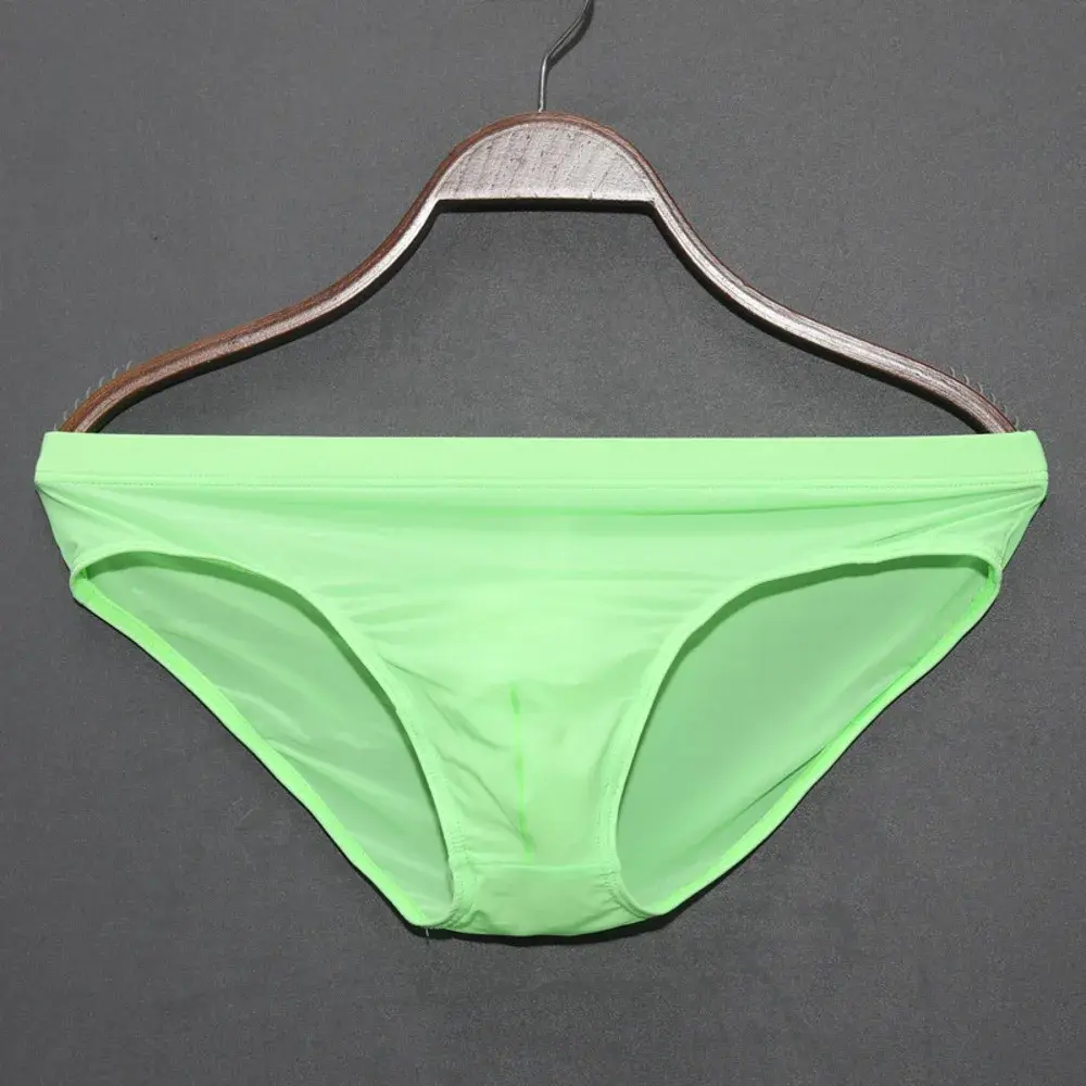 Men's Ice Silk Breathable Briefs Skin Friendly Lingerie Transparent Triangle Pants Mens Sexy Underwear Stretch Male Sexy Panties — image 4