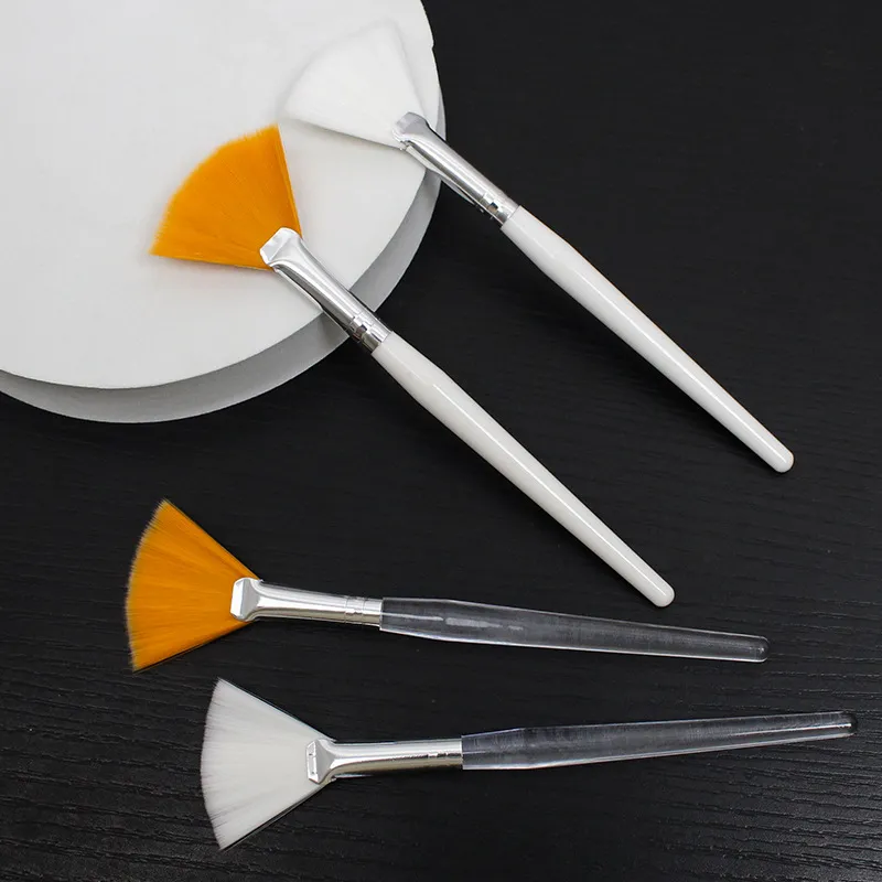 3-10 pçs pincéis faciais práticos diy máscara facial conjunto de escova macio ventilador pincéis de maquiagem ferramentas cosméticos para mulheres pincéis de maquiagem de beleza — image 3