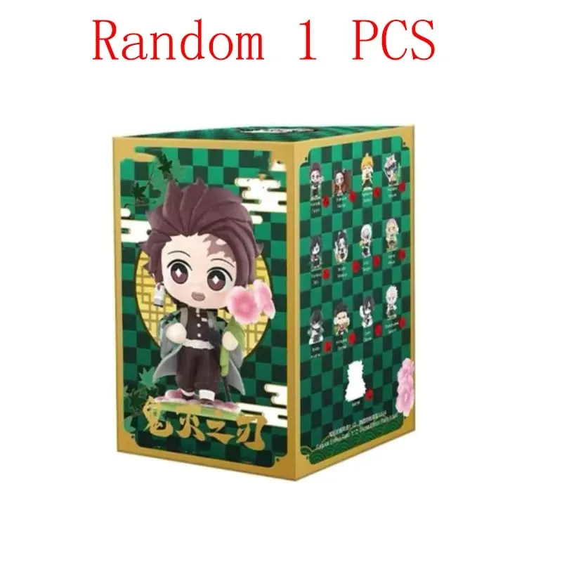 2026 Tanjiro Kamado Nezuko Demon-Slayer Anime Cartoon Figure Blind Box Creative Personalized Statue Ornament Surprise Gift Box — image 10
