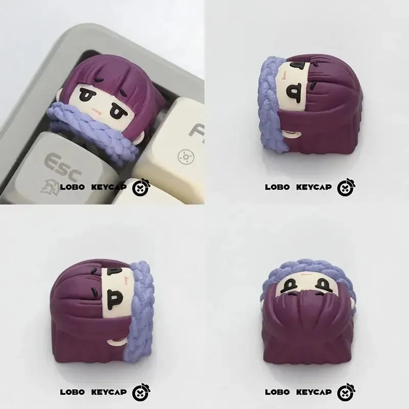 Anime Frieden Theme Series Single Keycap Personalized Resin Fern Cartoon Model Toy Mechanical Keyboard Esc Decor Δώρα — image 5