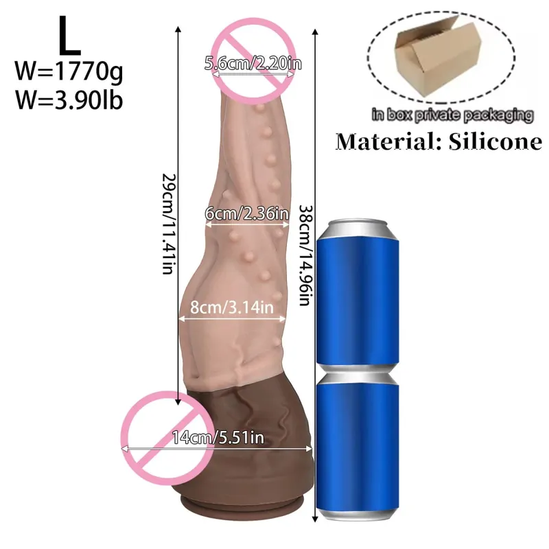 Νέα διπλής στρώσης σιλικόνης Big Dildo Realistic Fake Long Dick Πισινό πέος Παιχνίδια σεξ για ενήλικες για γυναίκες, άντρες Πρωκτικό μασάζ κόλπου18