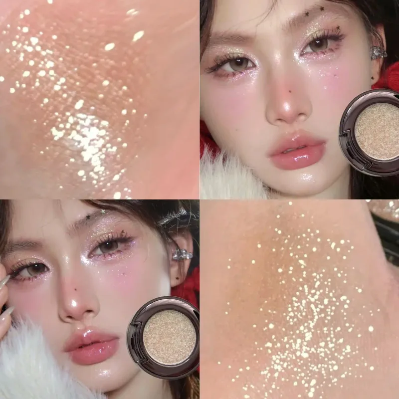 Metallic Glitter Black Blue Eyeshadow Purple Green Metallic Highlighter Eyeshadow Diamond Μακιγιάζ ματιών μακράς διαρκείας Γυναικεία καλλυντικά