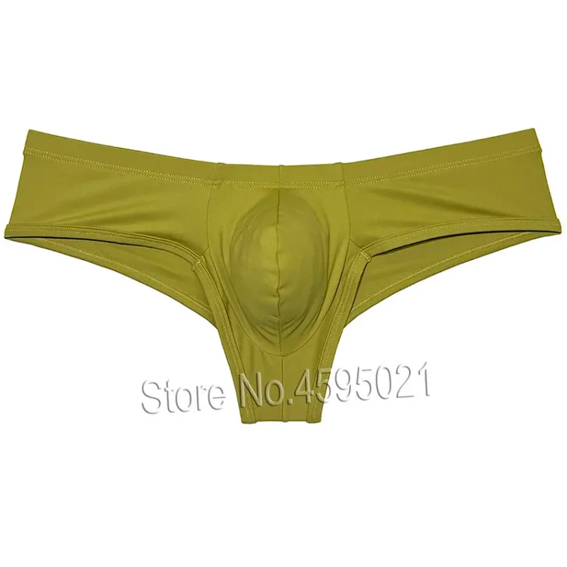 Men's Low Waist Bikini Briefs Underwear Male Bikini Enhance Pouch Boxershorts Micro Trunks Underpants Soft Briefs — image 19