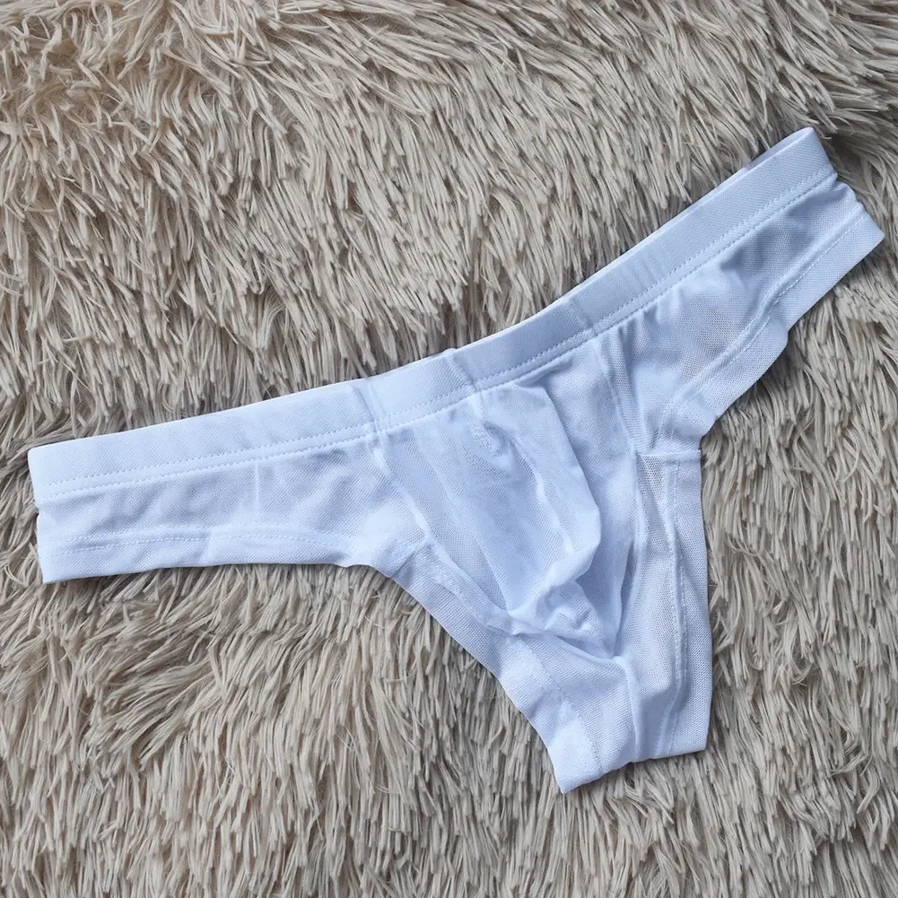 Men G Strings Transparent Mesh Low Waist Sissy Pouch Sexy Lingerie Ultra Hot Underwear For Man Japanese Thongs Men's Underpants — image 10