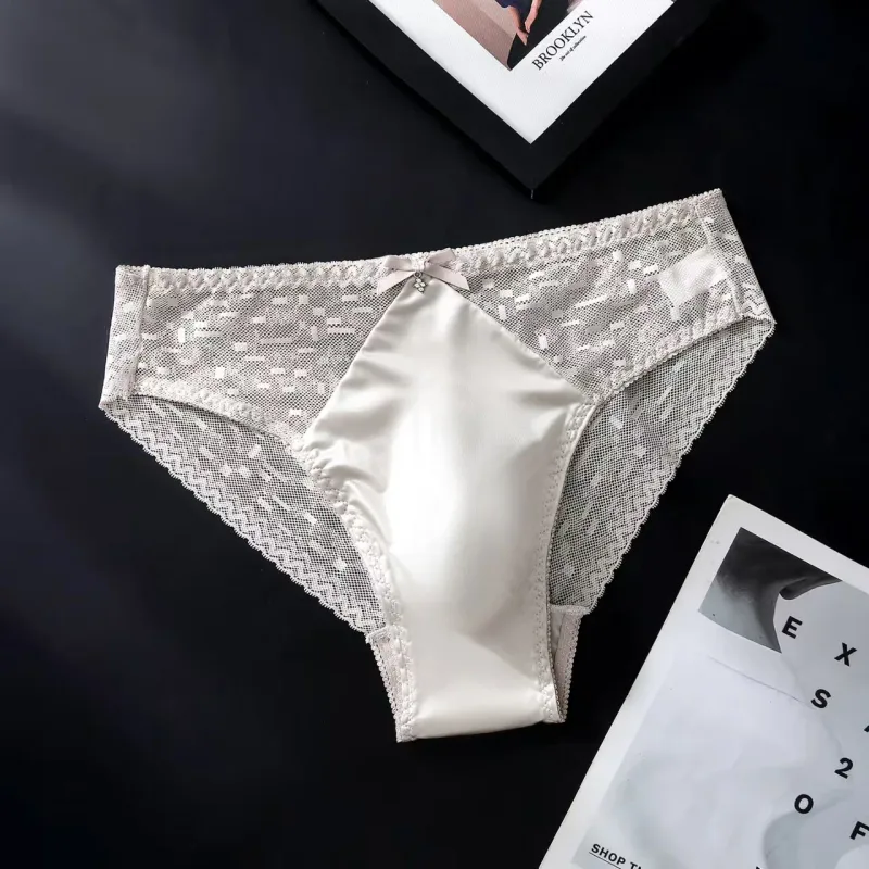 4PCS Sexy Mens Seamless Panties Ice Ultra Thin Sports Fitness Bulge Pouch briefs Male Panties Low Waist 3256812805603060 — image 2