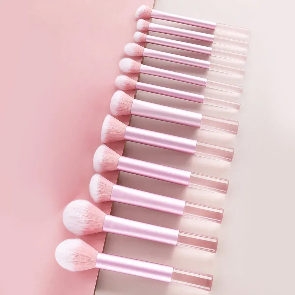 Conjunto de pincéis e esponjas de maquiagem rosa, kit de ferramentas de maquiagem para presente, 20 a 32 peças — image 4