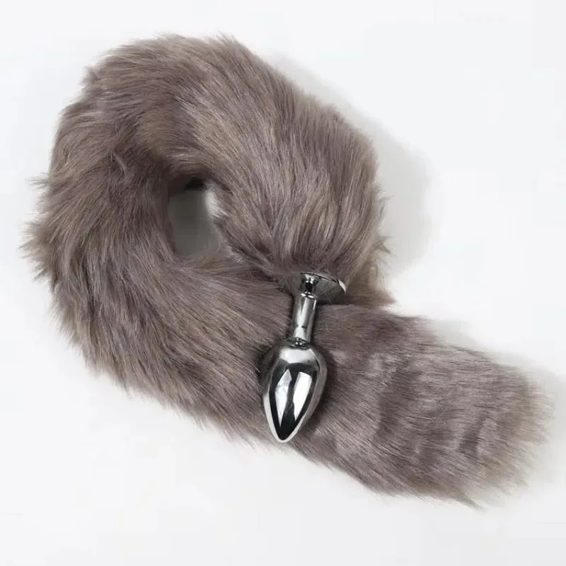 Cheap Anal Plug Metal Sexy Foxtail Anal Plug Role-play Sex Toy Male and Female Anal Plug Adult Game Couple Toys Sex Toys — image 5