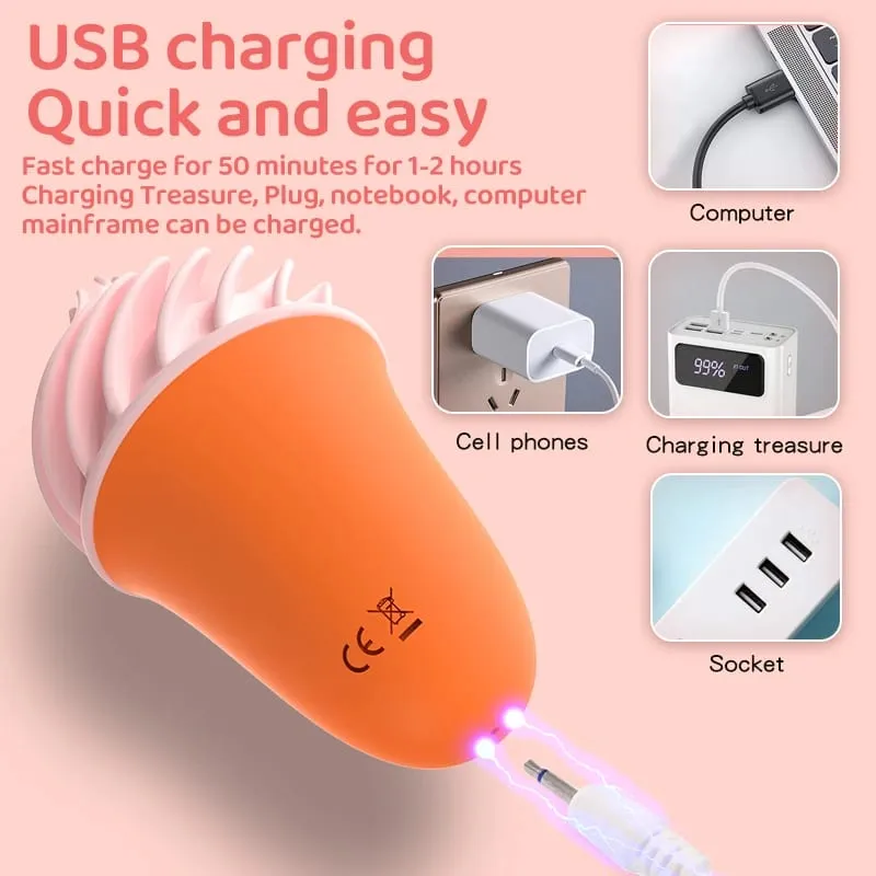 Ice cream shape vibrating masturbator 360 degree wrapping wrap endurance exerciser portable adult sex toy