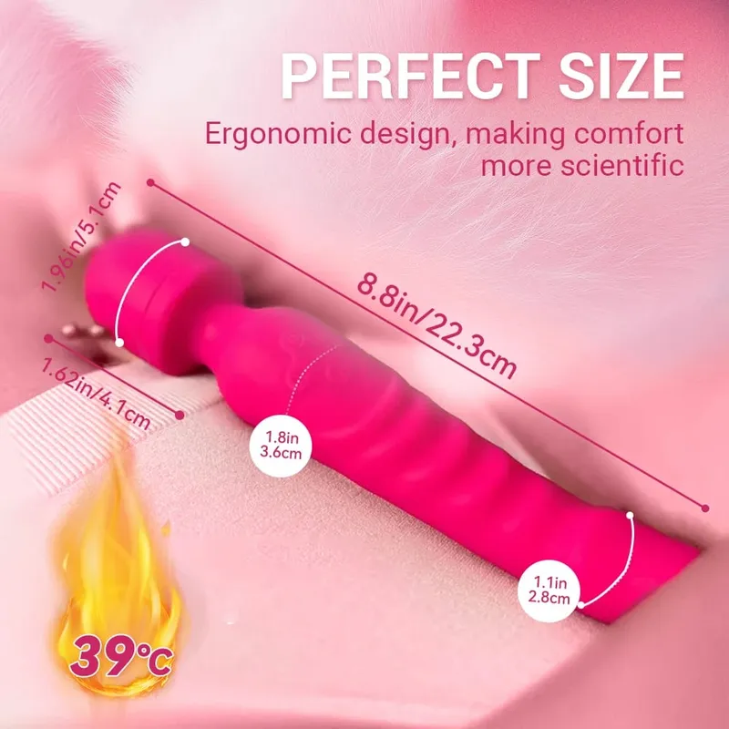 Ισχυρό AV Magic Wand Dildo Vibrator για γυναίκες Ερωτικά παιχνίδια διεγέρτης κλειτορίδας G Spot Κόλπος μασάζ Παιχνίδια σεξ για ενήλικες για γυναίκες