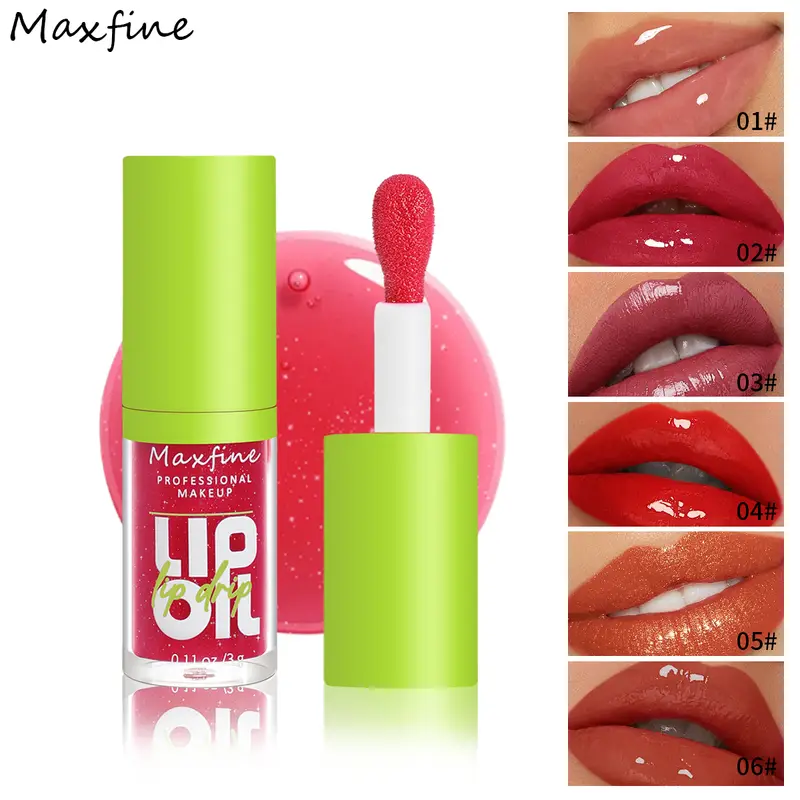 6-τόνων ενυδατικό lip gloss φωτεινό λάδι lip gloss ενυδατικό διαφανές υγρό lip gloss φυσικό lip gloss make lip — image 2