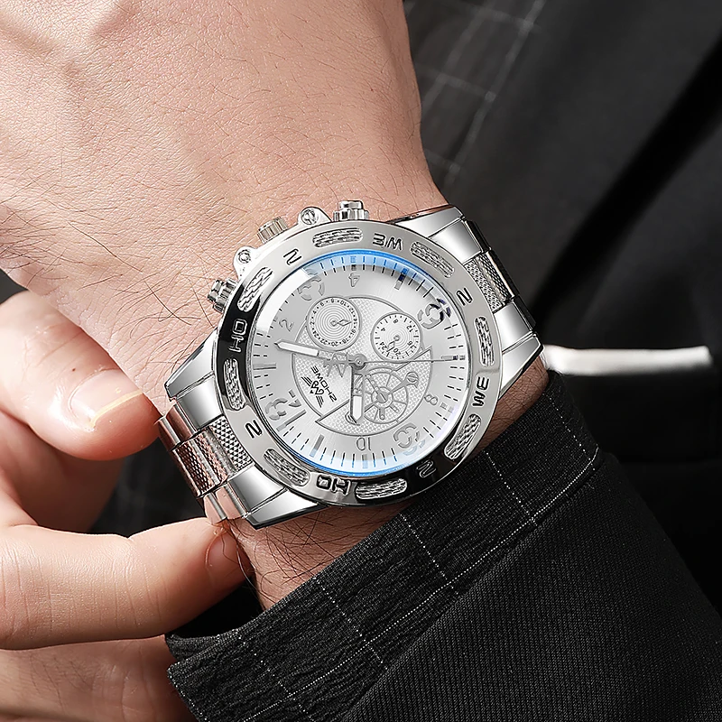 2024 New Arrival High Quality Men Quartz Watch Fashion Casual Big Dial Men's Analog Wristwatch
